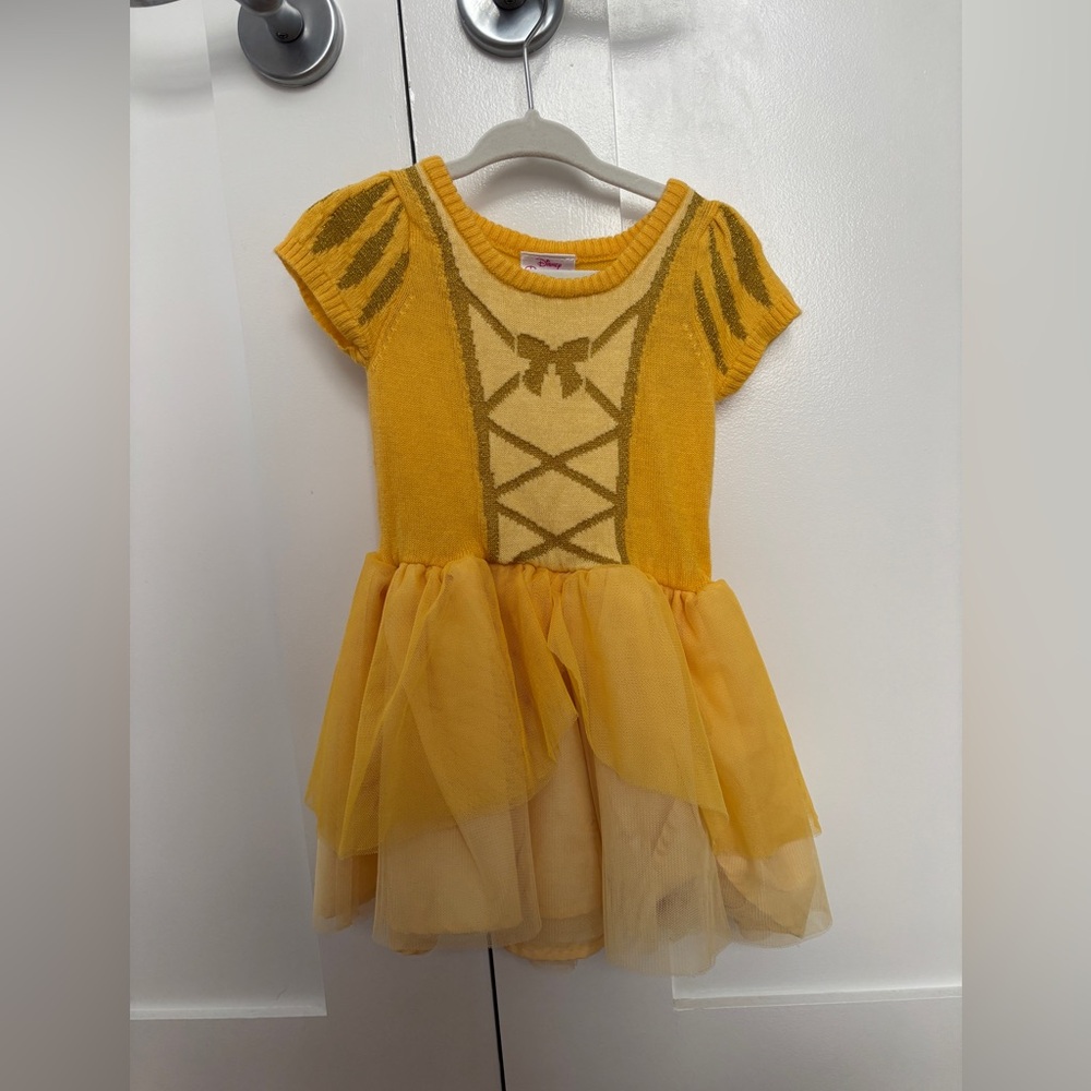 BELLE FROM WALMART Disney Yellow Belle-Inspired Tulle Dress Costume
